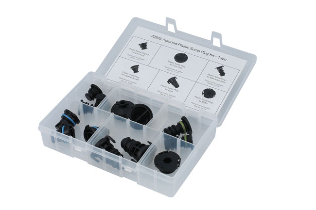 Connect 30293 Assorted Plastic Sump Plug Kit - 13pc