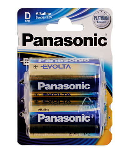 Laser Tools 30648 Panasonic Evolta D Cell Battery 2pc x 12