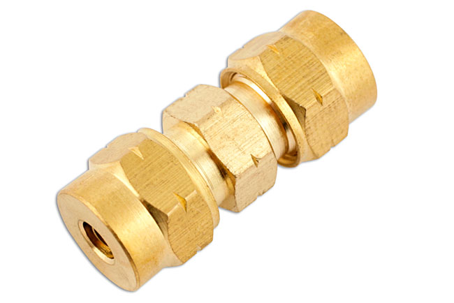 Laser Tools 31152 Brass Straight Coupling 4mm 10pc