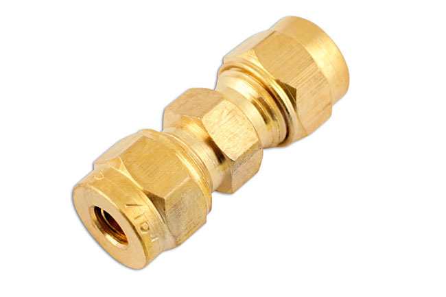 Laser Tools 31178 Brass Straight Coupling 3/16" 10pc
