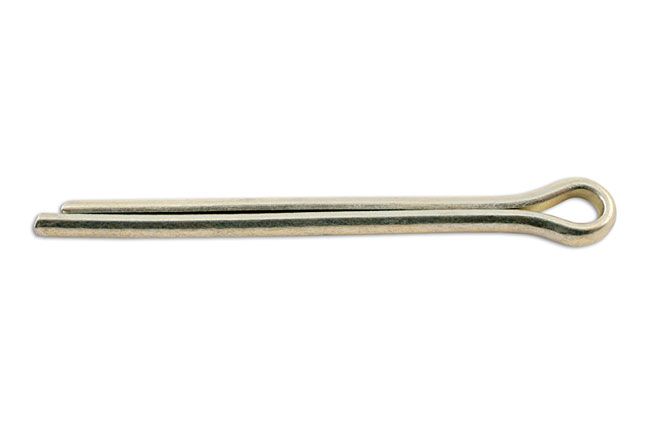 Pack of 500: 3/32" x 2" zinc pated split pin fasteners.
