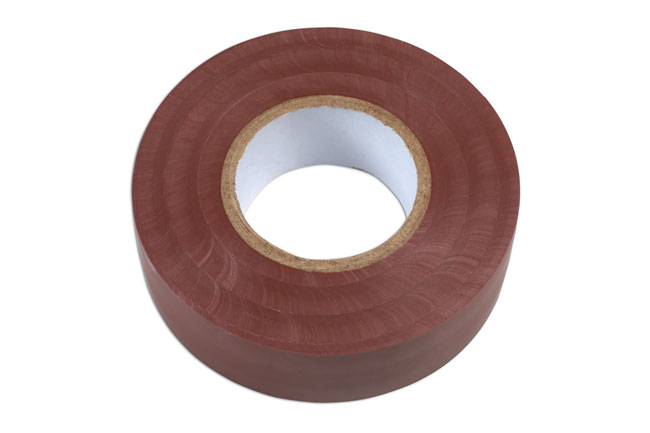 Laser Tools 30376 Brown PVC Insulation Tape 19mm x 20m 10pc