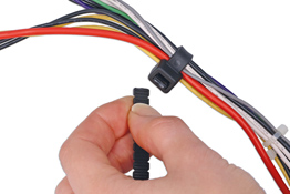 Connect 31806 Black Twist-to-Break Cable Tie 102mm x 2.8mm 50pc